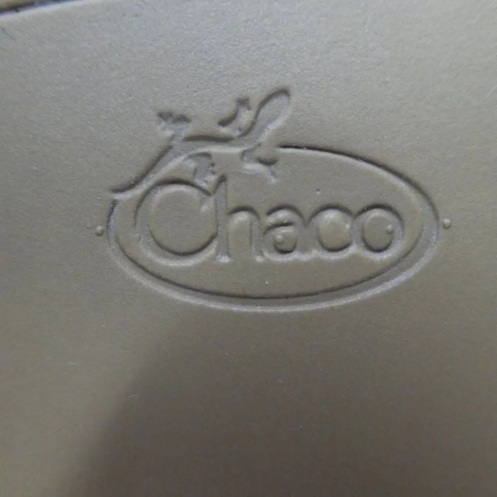 Chaco Cognac Brown Leather Flip Flops Thong Sandals